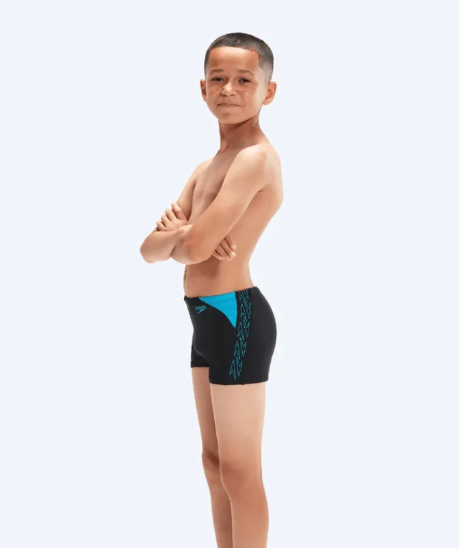 Mega-Angebot Speedo Aquashorts für Jungen - Hyperboom Splice - Schwarz/Blau