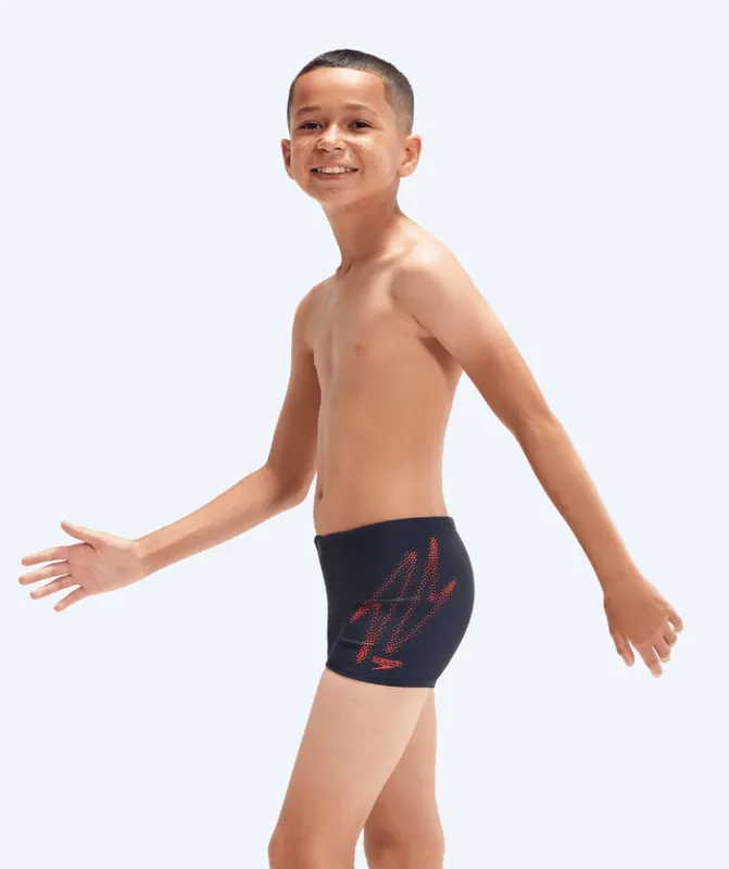 Speedo Aquashorts für Jungen - Hyperboom Placement - Blau/Rot Online Kaufen