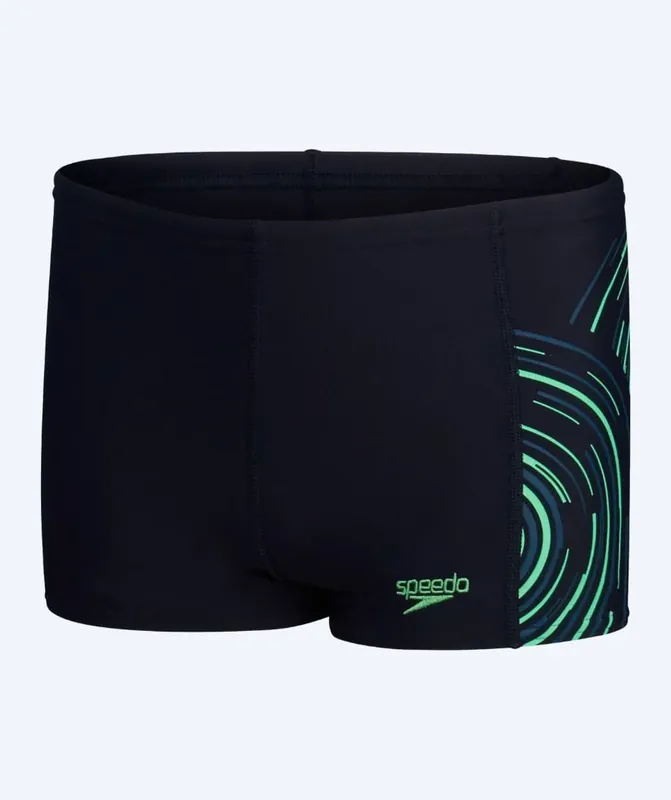Mega-Angebot Speedo Aquashorts für Jungen - Plastisol Placement - Schwarz/Grün
