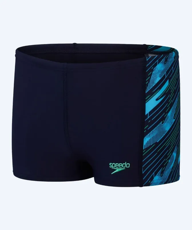 Speedo Aquashorts für Jungen - Hyperboom Panel - Dunkelblau/Grün Neue Kollektion
