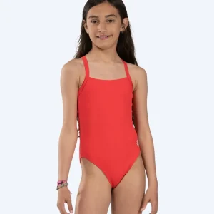 Angebot Watery Badeanzug für Mädchen - Freestyler Solid - Cherry Red