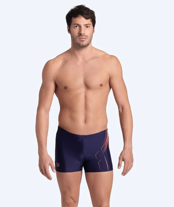 Arena Trunks für Herren - Dive - Dunkelblau/Orange Heißes Angebot