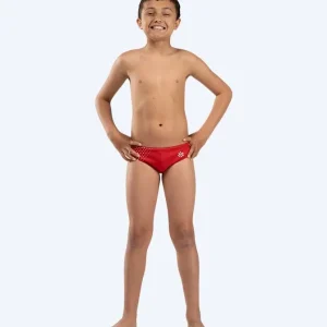 Angebot Watery Badeslip für Jungen - Budgie Eco - Red Sporty