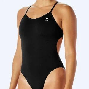 Ausverkauf TYR Badeanzug für Damen - Durafast Elite Cut - Schwarz