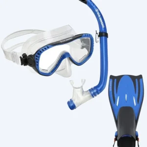 Aqualung Schnorchelset für Erwachsene - Pakala - Blau/Schwarz Heißes Angebot