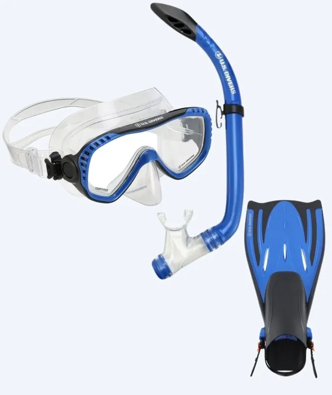 Aqualung Schnorchelset für Erwachsene - Pakala - Blau/Schwarz Heißes Angebot