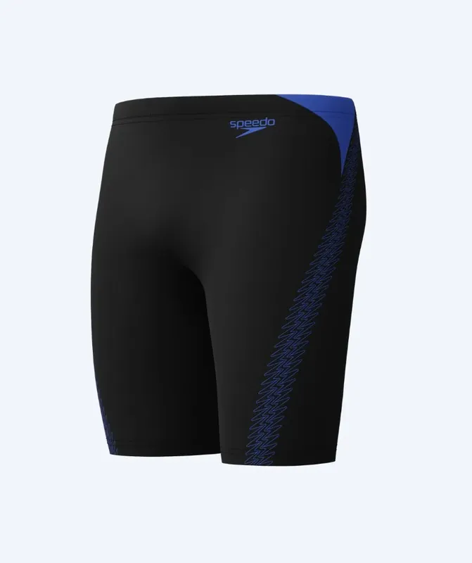 Speedo lange Badehose für Herren - Hyperboom Splice - Schwarz/Dunkelblau Angebot