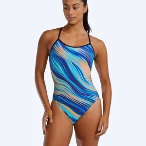 Beliebt TYR Badeanzug für Damen - Riptidal Trinityfit - Blau/Orange