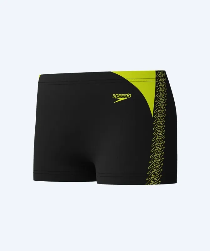 Top-Seller Speedo Aquashorts für Jungen - Hyperboom Splice - Schwarz/Gelb