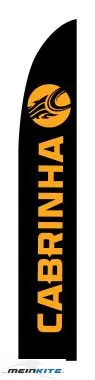 Sonderangebot Cabrinha Beachflag Small Set 220x60 STD C1 Black / Yellow- 2023