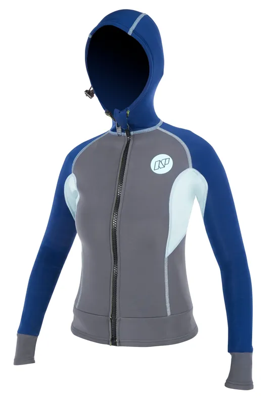 SUP Hooded Jacket C1 Graphite/ Navy/ Light Blue Neopren Jacke NP 2016 Preis Gesenkt