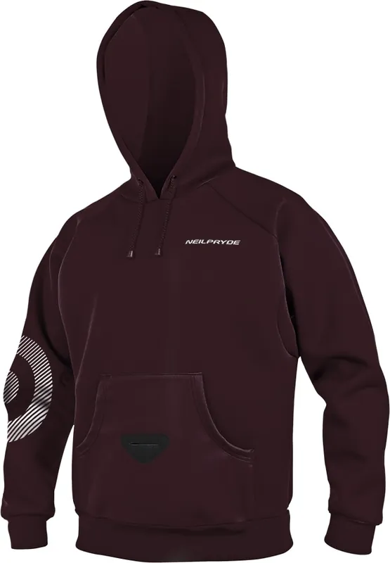 Neo Hoodie C3 maroon / silver print NP Super-Preis