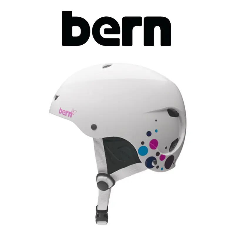 Rabatt Bern Frauen Kite-Helm Brighton Gloss White w/Polka Dot