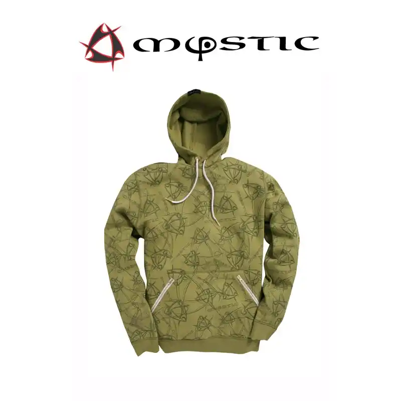 Aktuell Mystic Star Onyx Sweat Green Olive Kapuzen Pullover