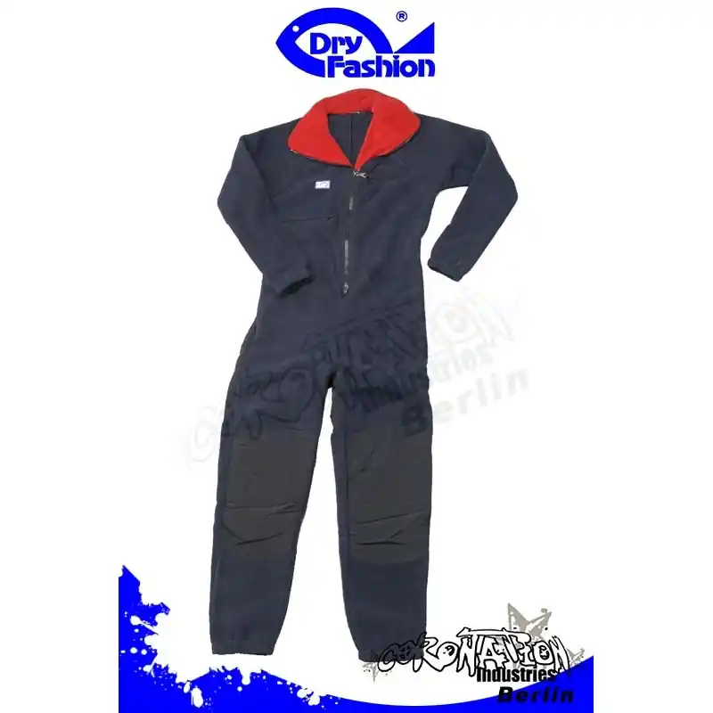 Nur Für Kurze Zeit Dry Fashion Fleece Underall (360gr) für Trockenanzug Marine/Rot