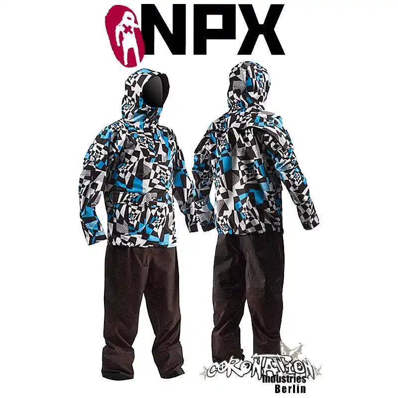 Neu Im Sortiment NPX Lucifer Trockenanzug 2010 Blau-Weiß Test Promo Gebraucht