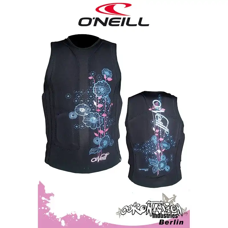 O‘Neill Frauen Prallschutzweste Gooru Black/Neon Top-Angebot