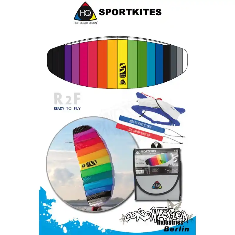 Preisreduziert HQ Sportkites 2010 Powerkite Symphony Beach 2.1