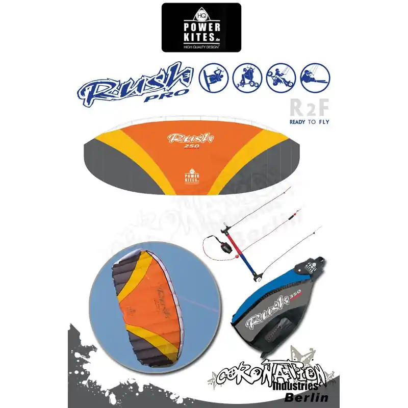 Ausverkauf HQ Powerkites 2010 Rush III Pro 250 R2F 2.0