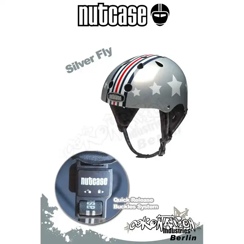 Sonderaktion Nutcase Wasser Helm - Silver Fly