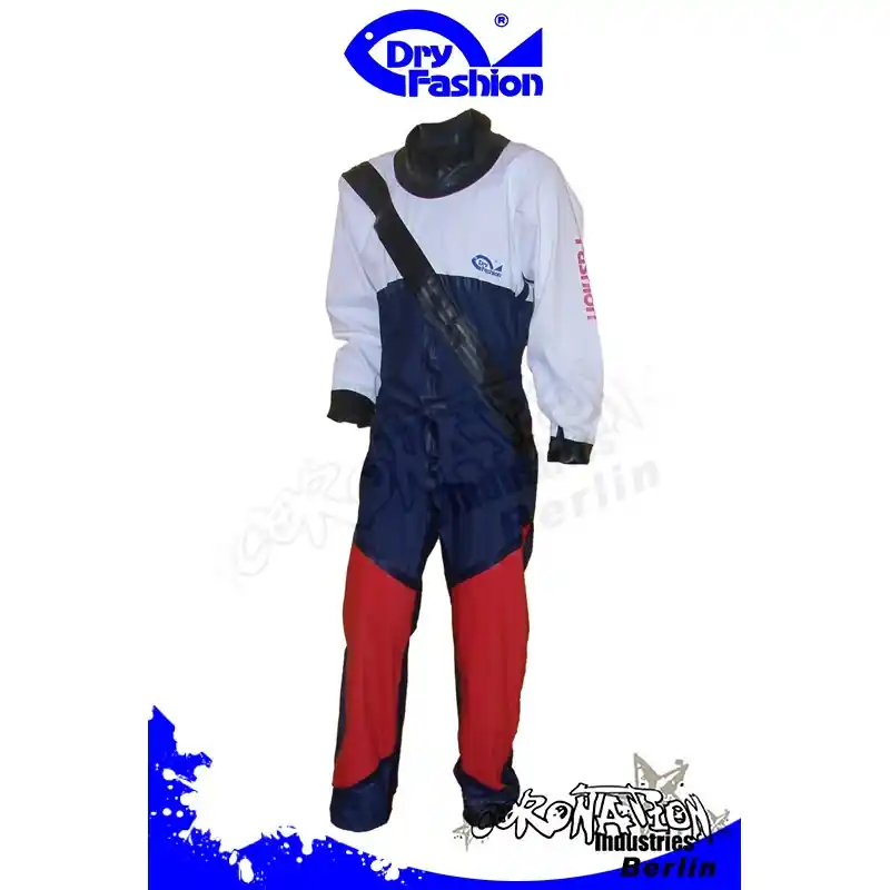 Garantierte Lieferung Dry Fashion Trockenanzug Sailing Standard PVC - Weiss/Navy/Rot