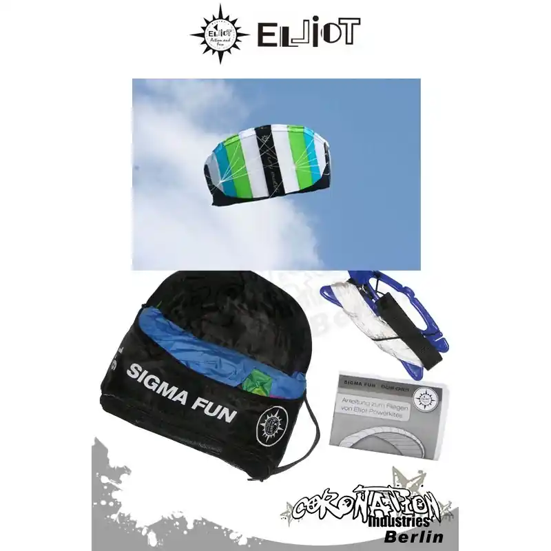 Elliot Sigma Fun 1.3 R2F - Softkite Weiß/Blau/Grün Markenprodukt