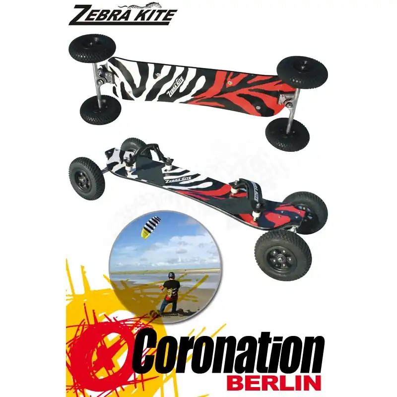 Zebra Mountainboard Zebra ATB Board All Terrain Landboard Letzte Chance