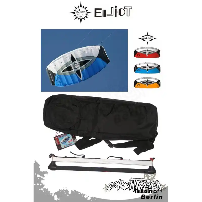 Preisreduziert Elliot 2-Leiner Kite Sigma Spirit R2F - 2.0 mit Control Bar