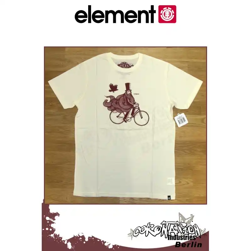 Direktkauf Element T-Shirt The Ride S/S Fitted - Natural