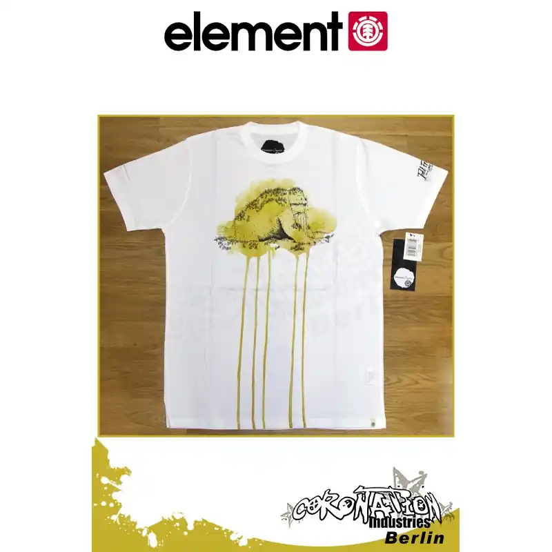 Versand Am Gleichen Tag Element T-Shirt Earth S/S Regular - White