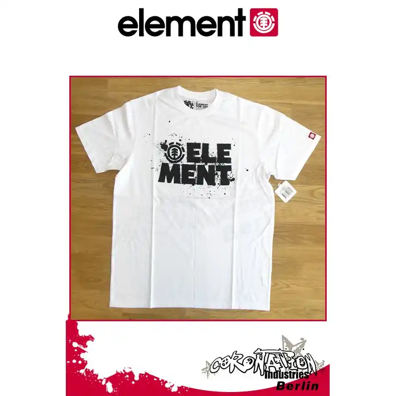 Schnäppchen Element T-Shirt Splash S/S Regular - White