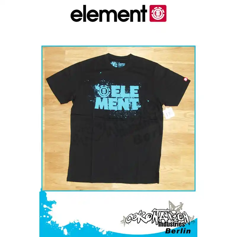Sofort Bestellen Element T-Shirt Splash S/S Regular - Black