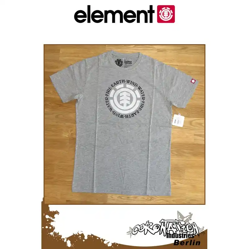Saisonangebot Element T-Shirt Elemental CVC S/S Fitted - Grey Heather
