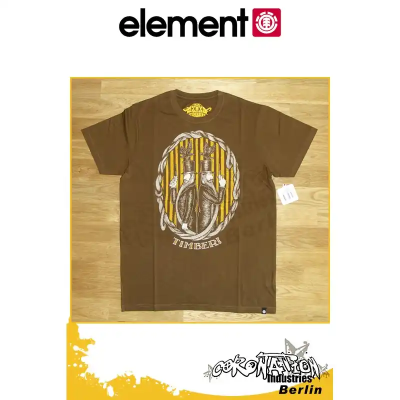 Garantierte Lieferung Element T-Shirt The Duel S/S Fitted - Mocha
