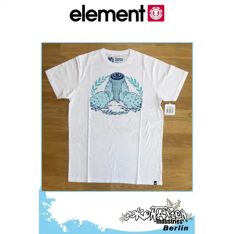 Preiswert Element T-Shirt Element Beavers S/S Fitted - White