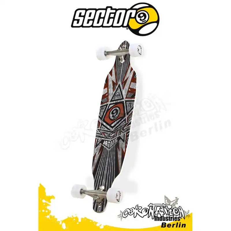 Billig Sector 9 Platinum 9Star Longboard 100cm
