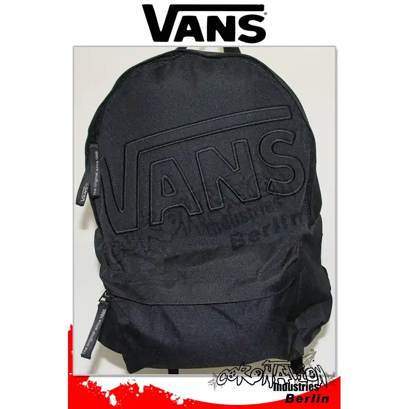 Neue Kollektion Vans Mohican Black Schul-Freizeit-Skateboard Rucksack