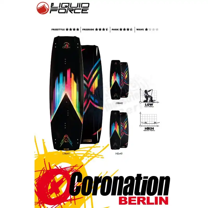 Solange Der Vorrat Reicht Liquid Force DLX Kiteboard 134cm