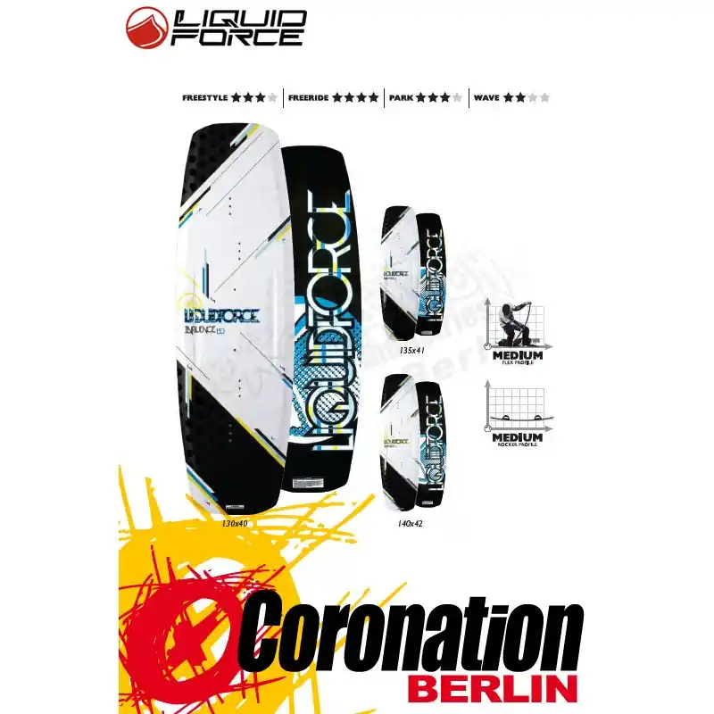 Liquid Force Influence 2011 Kiteboard Inkl. Luxury Bindung Sale