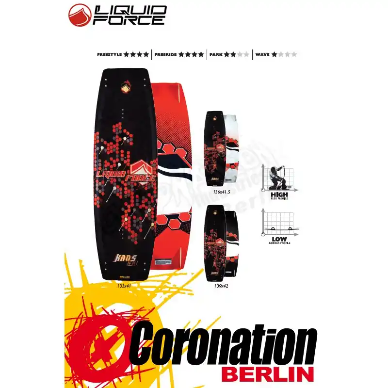 Liquid Force Kaos Kiteboard 133cm Bestseller