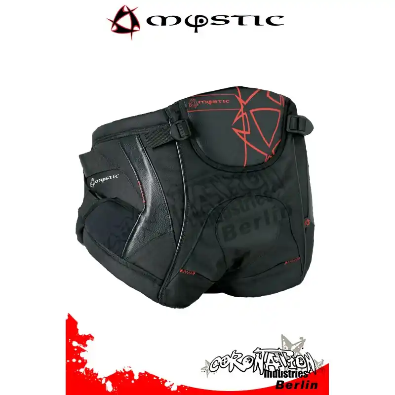 Mystic Star Windsurf Seat Harness Sitztrapez Black/Red Neue Kollektion