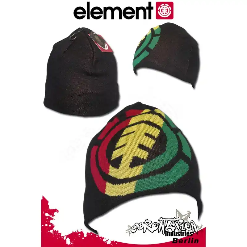 Element Tree Stand Beanie Mütze Rasta Versand Am Gleichen Tag