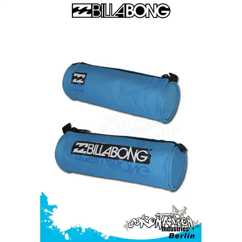 Billabong Pencil Case Federmappe Stifte Etui Federtasche Blue Cyan Ausverkauf