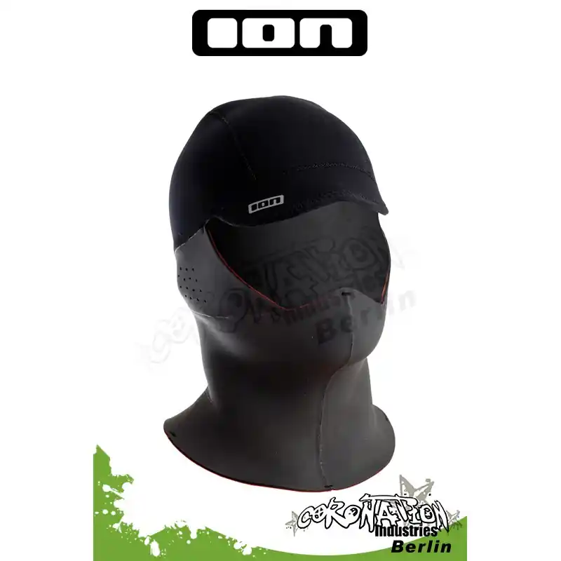 ION Visor Hood 3/2 Neoprenhaube Black Rabatt