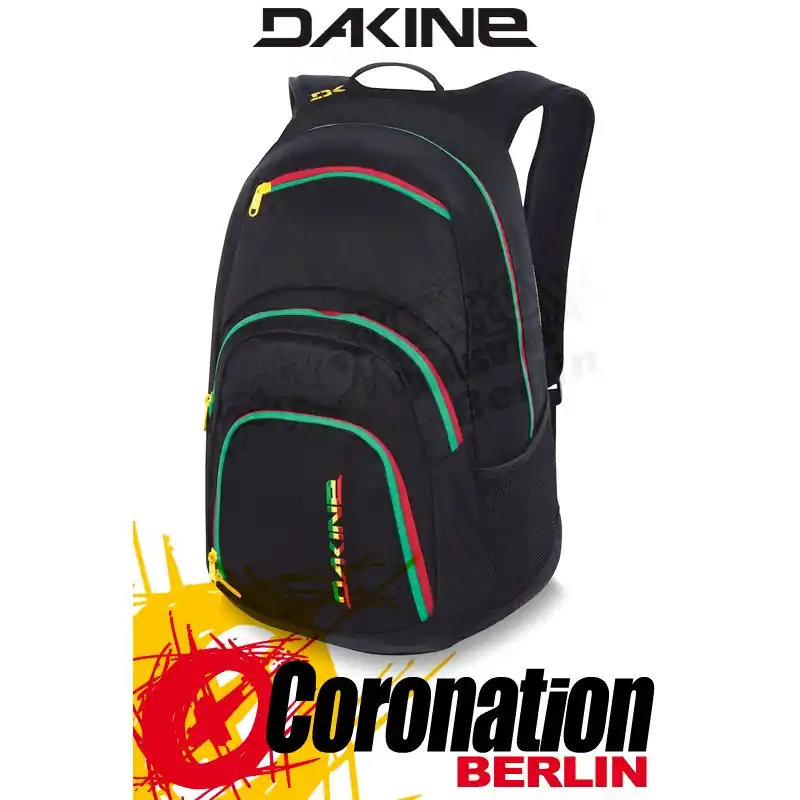 Solange Der Vorrat Reicht Dakine Campus-SM Schul-Street-Rucksack Rasta