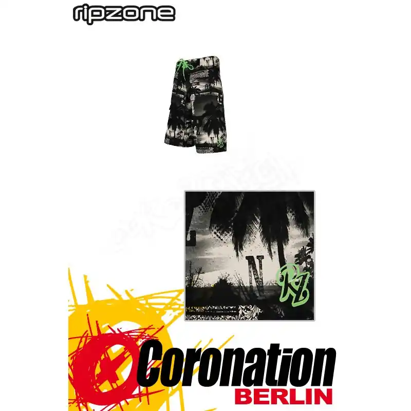 Neu Im Sortiment Ripzone Boardshorts Palm Trees Black
