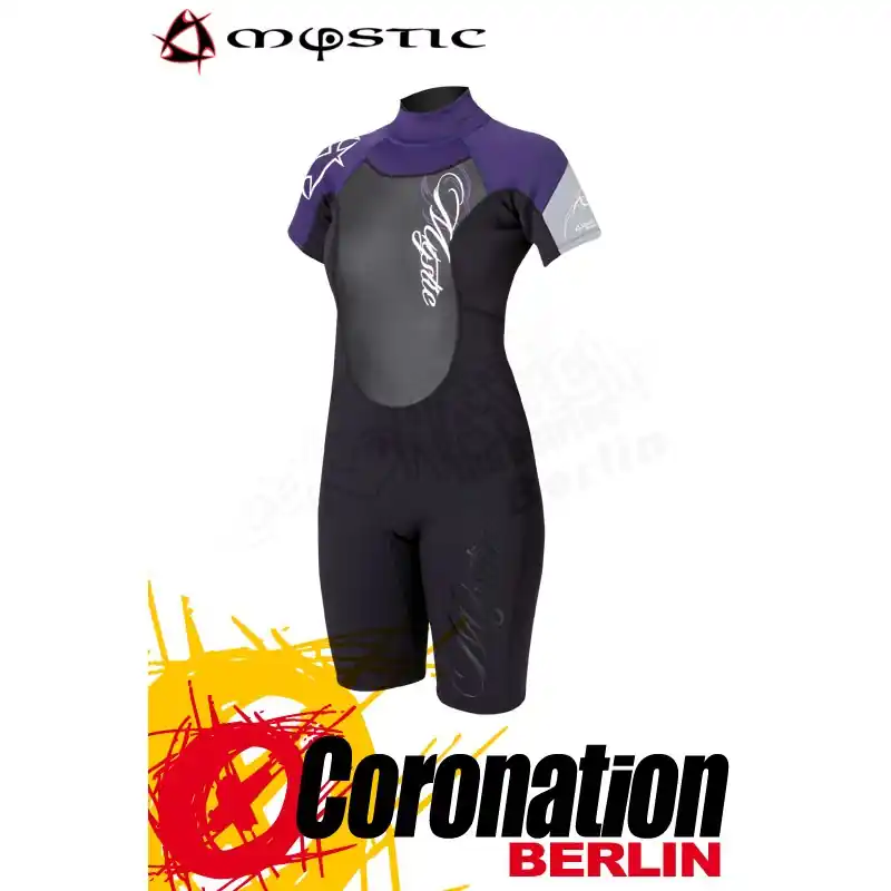 Mystic Neoprenanzug Star Shorty 3/2 D/L Women Black/Purple Must-Have