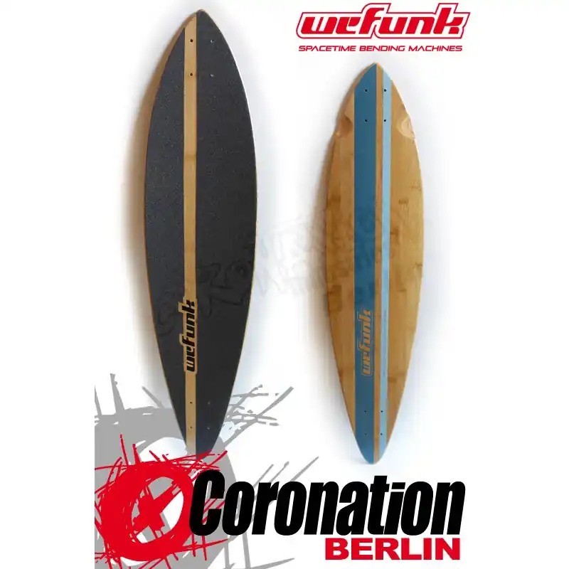 Preisreduziert WeFunk PIN Pintail Deck 96,5cm Bamboo - Blau