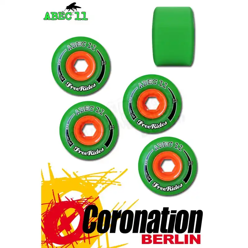 ABEC11 Rollen Freerides Centerset Wheels 72mm Kracherpreis