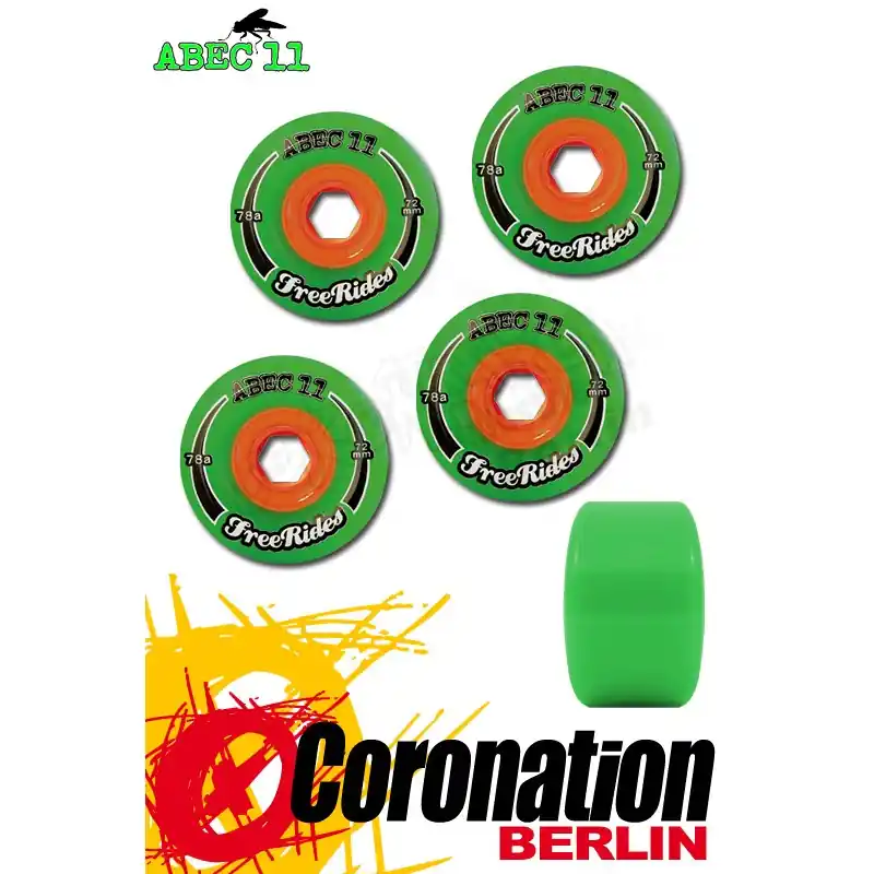 Highlight ABEC11 Rollen Freerides Classic Wheels 72mm
